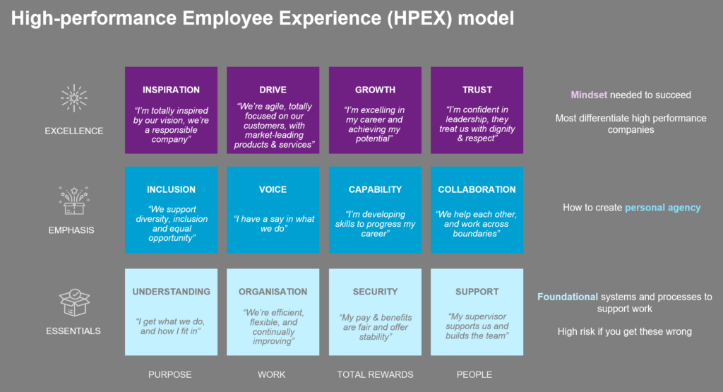 outline of the hpex model
